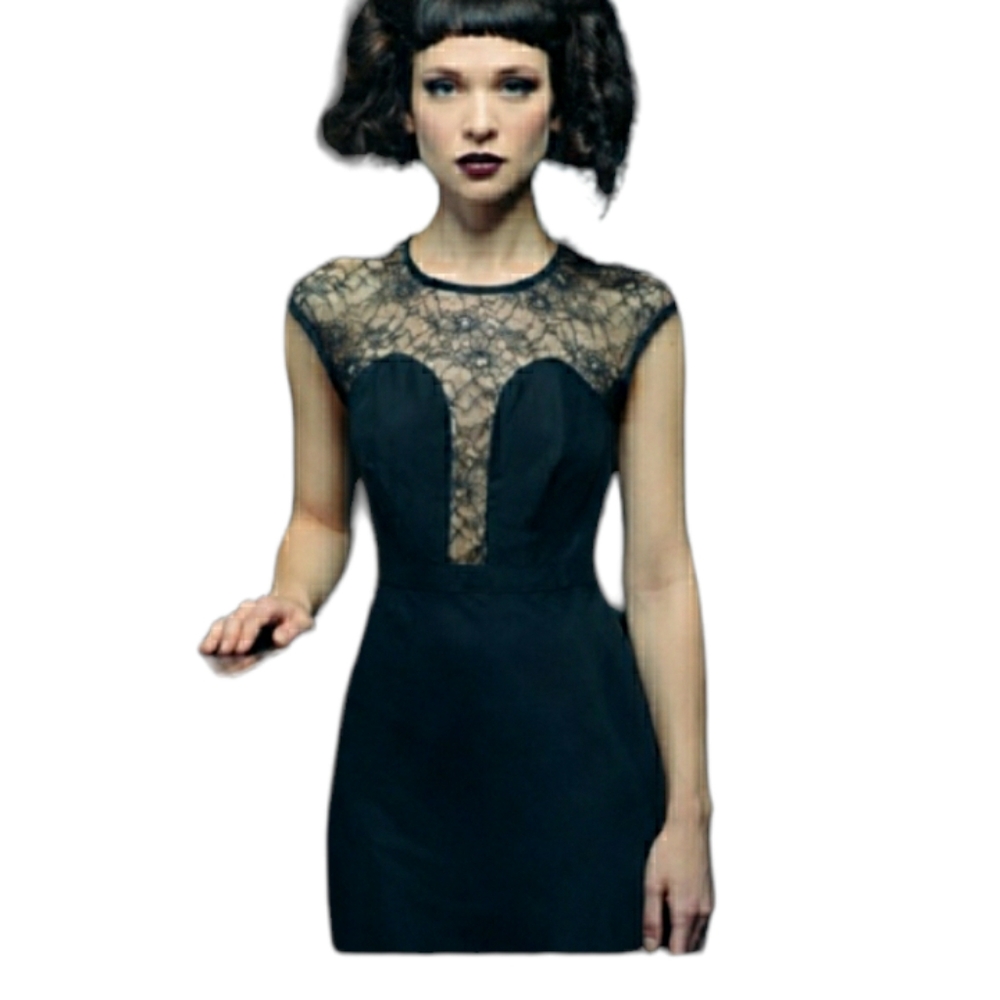 Evangeline black  maxi women's evening dress size 10